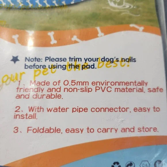 COOLTAIL Sprinkler Pad for Pet 51" X 45" - Picture 6 of 6